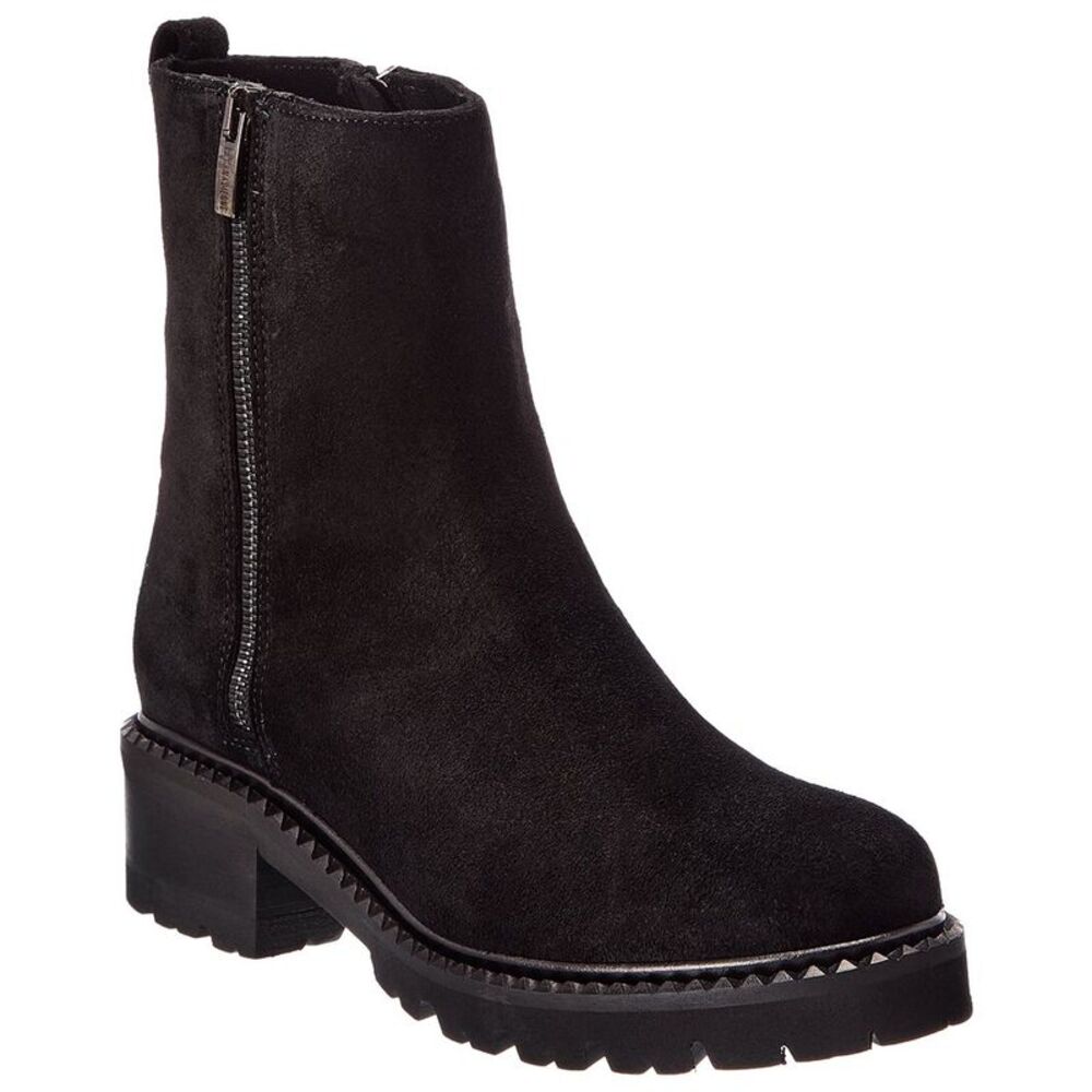 La Canadienne Crew Suede Bootie, Black